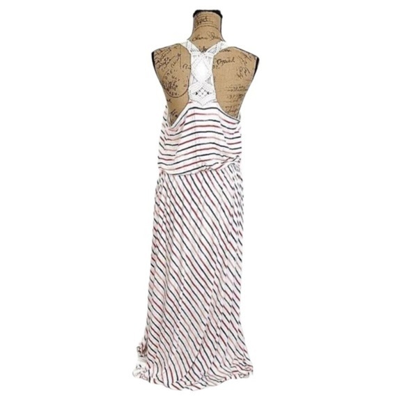 Maurices Americana Stripe Macrame Back Maxi Dress - Picture 5 of 6